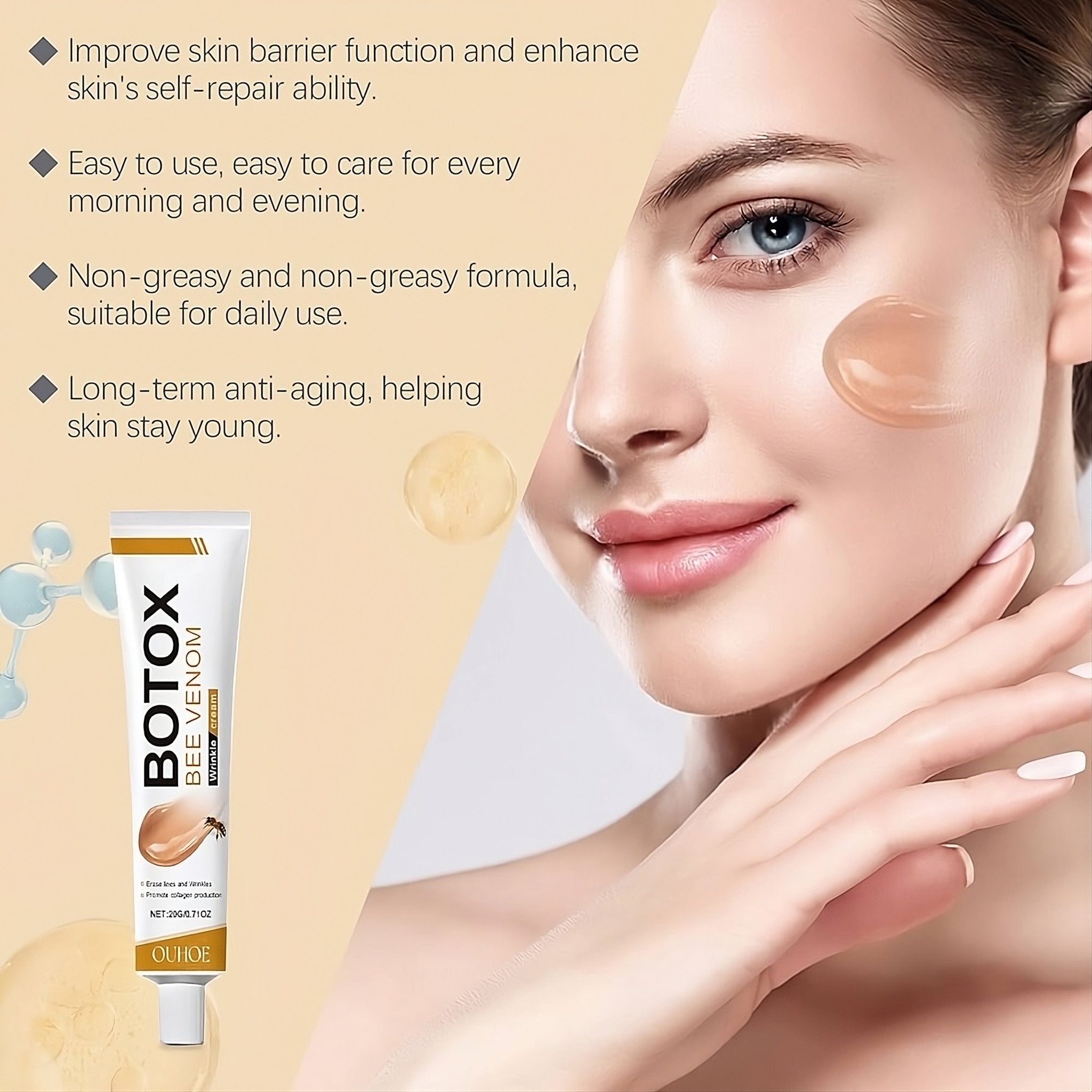 Botox Bee Venom Anti - Aging And Wrinkle Removing Cream - Miraaj